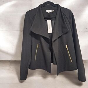 Calvin Klein Black Blazer with Gold Accents